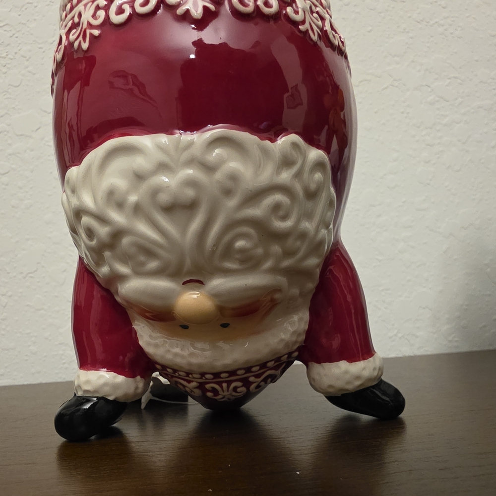 Festive Santa Claus Ceramic Holiday Decor